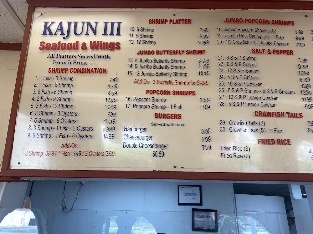 Kajun Seafood & Wings Menu image 3
